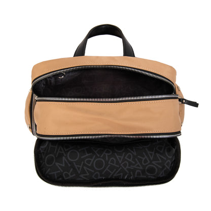 Mochila sabrina mediana beige oscuro