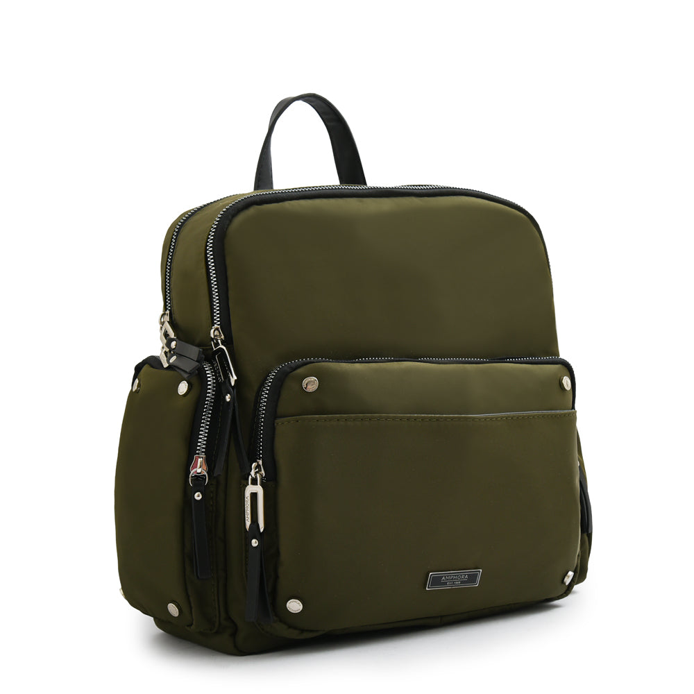 Mochila sabrina mediana verde oliva