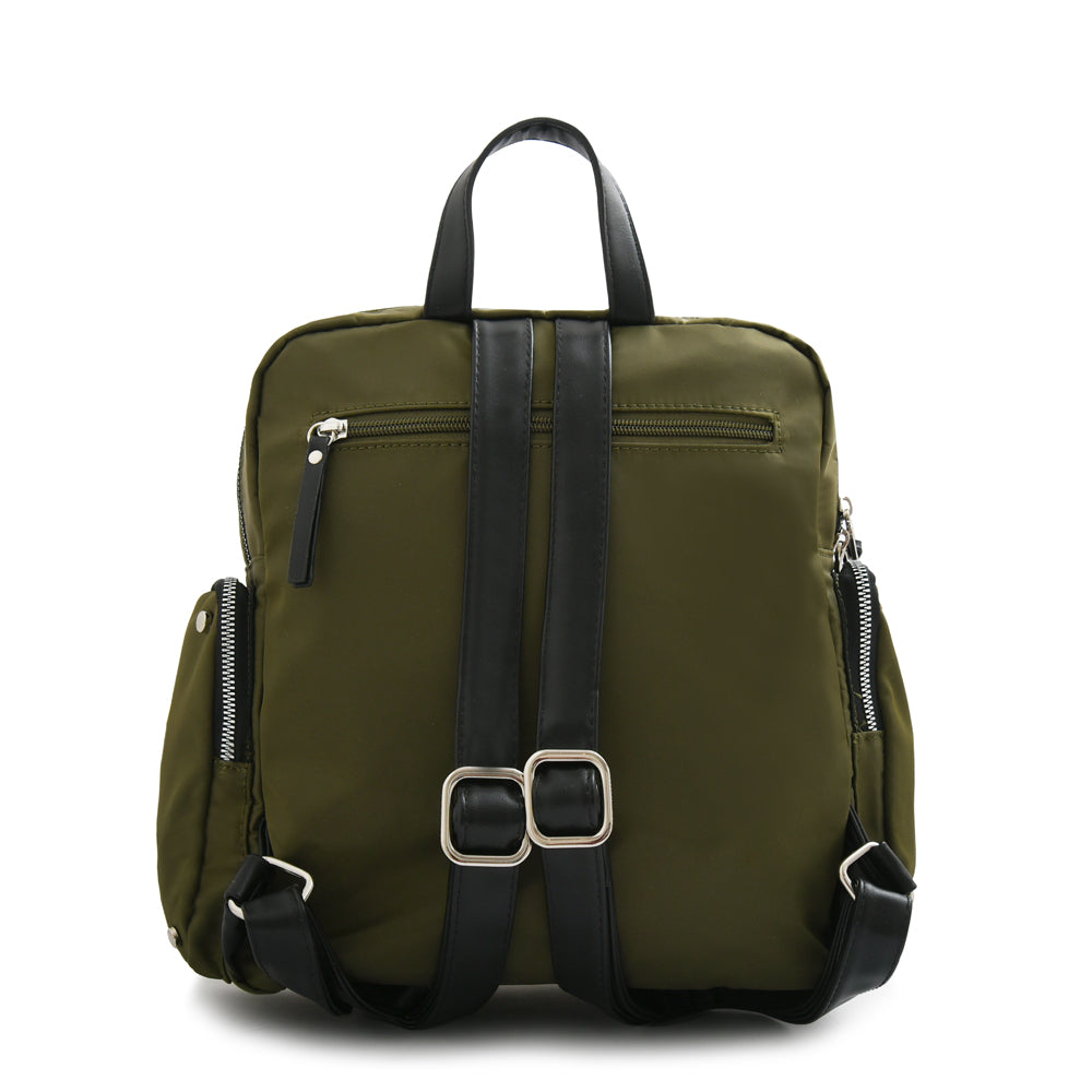 Mochila sabrina mediana verde oliva