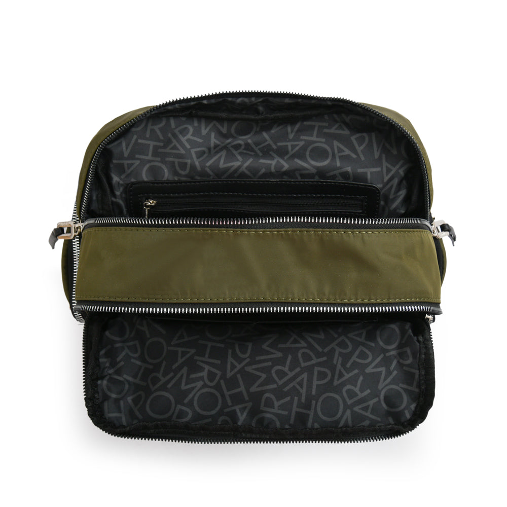 Mochila sabrina mediana verde oliva
