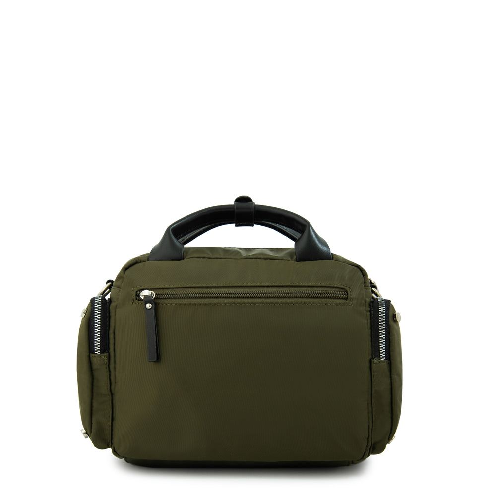 Cartera bandolera sabrina mediana verde oliva
