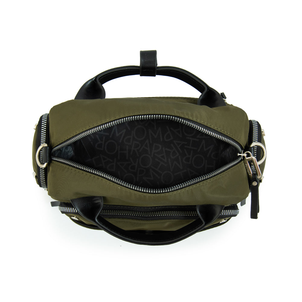 Cartera bandolera sabrina mediana verde oliva