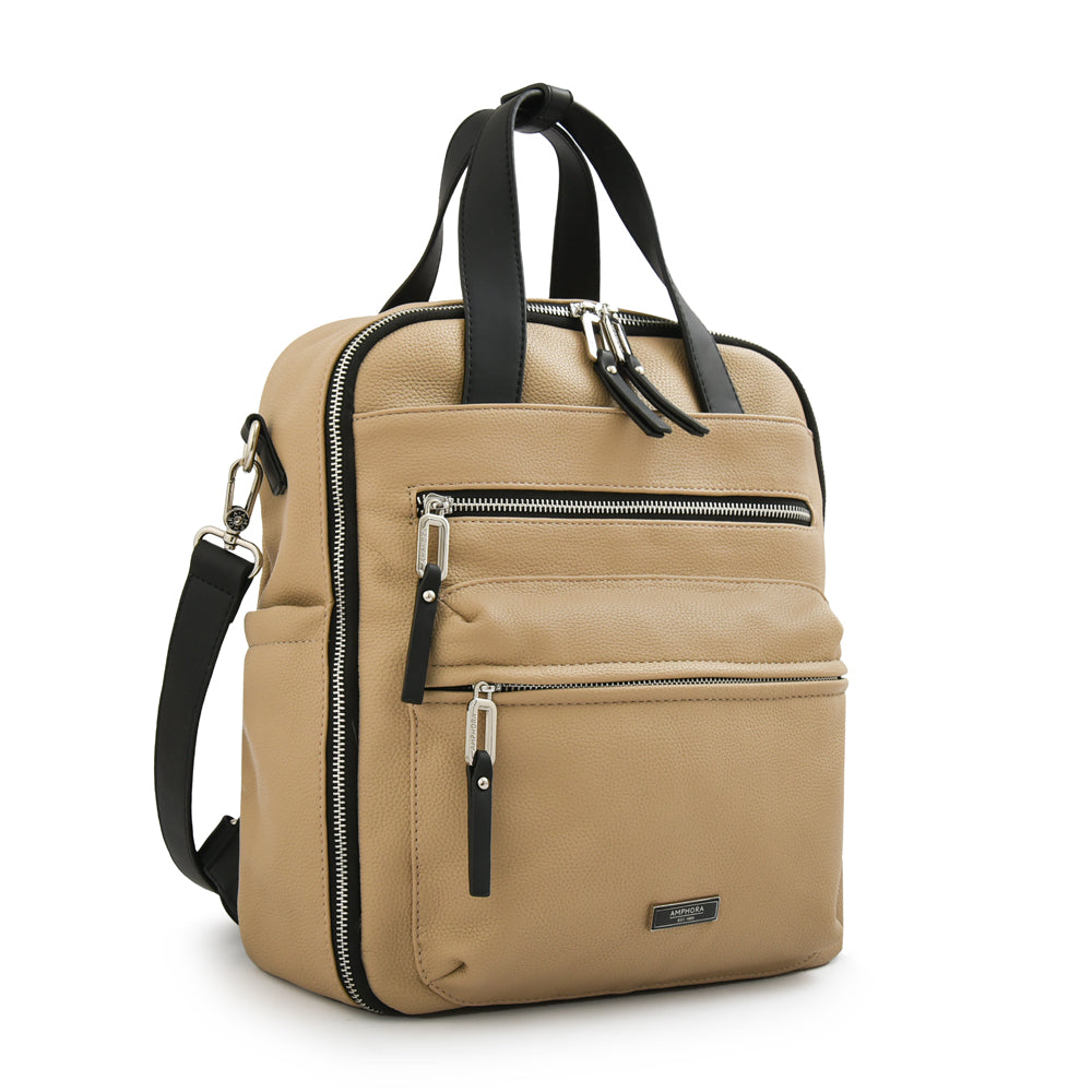 Mochila joselina mediana beige oscuro