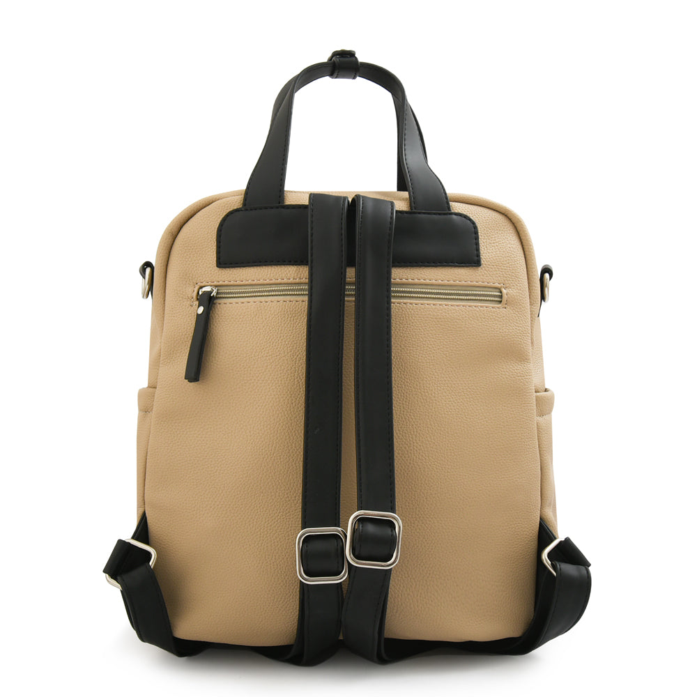 Mochila joselina mediana beige oscuro