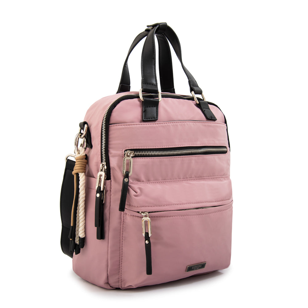 Mochila joselina mediana rosa viejo