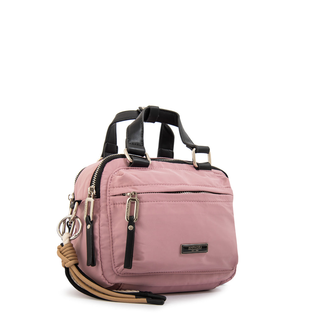 Cartera bandolera joselina mediana rosa viejo