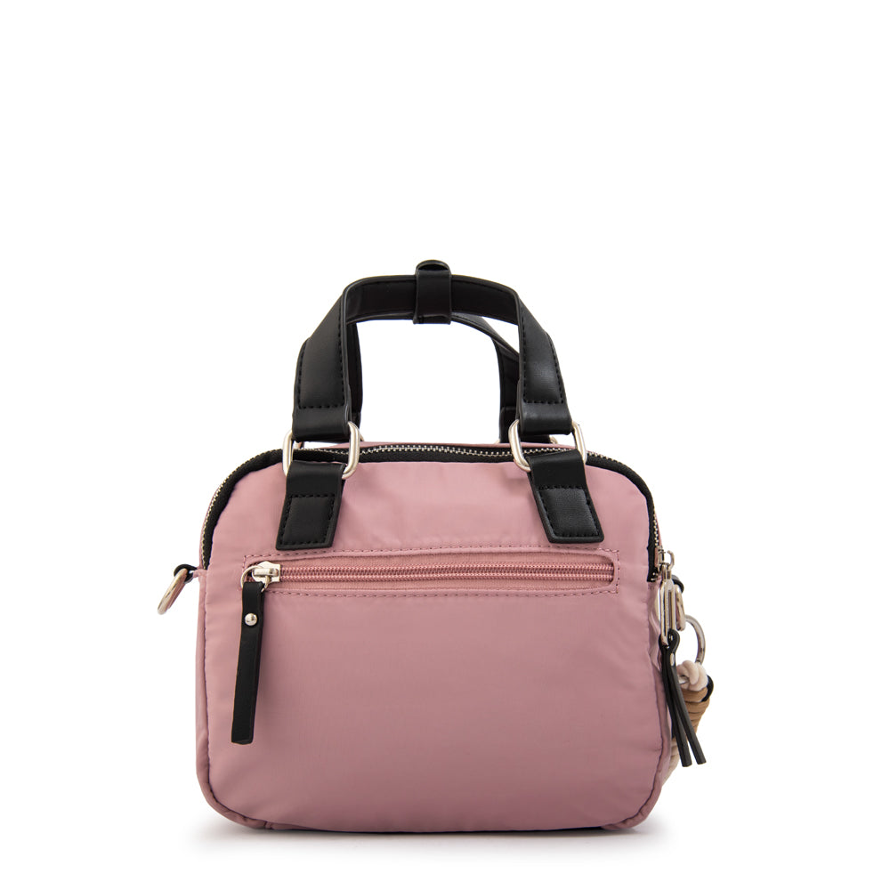 Cartera bandolera joselina mediana rosa viejo