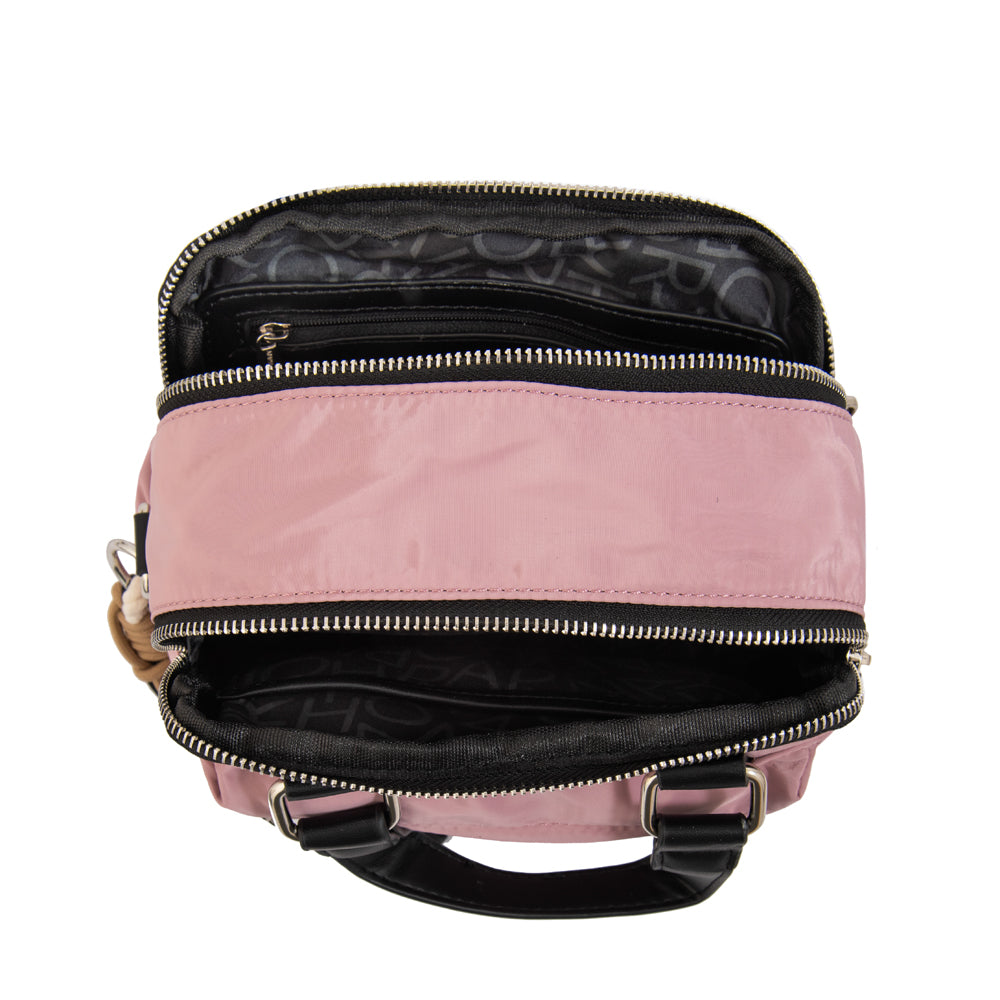 Cartera bandolera joselina mediana rosa viejo