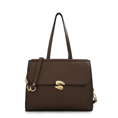 Cartera tote grande lizet café oscuro