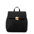 Mochila con tapa lizet mediana negro