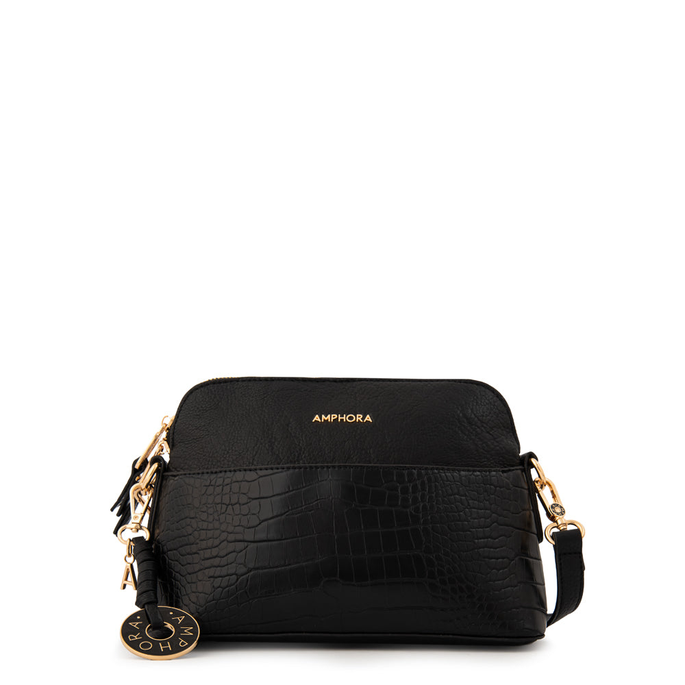 Cartera bandolera genova pequeña negro