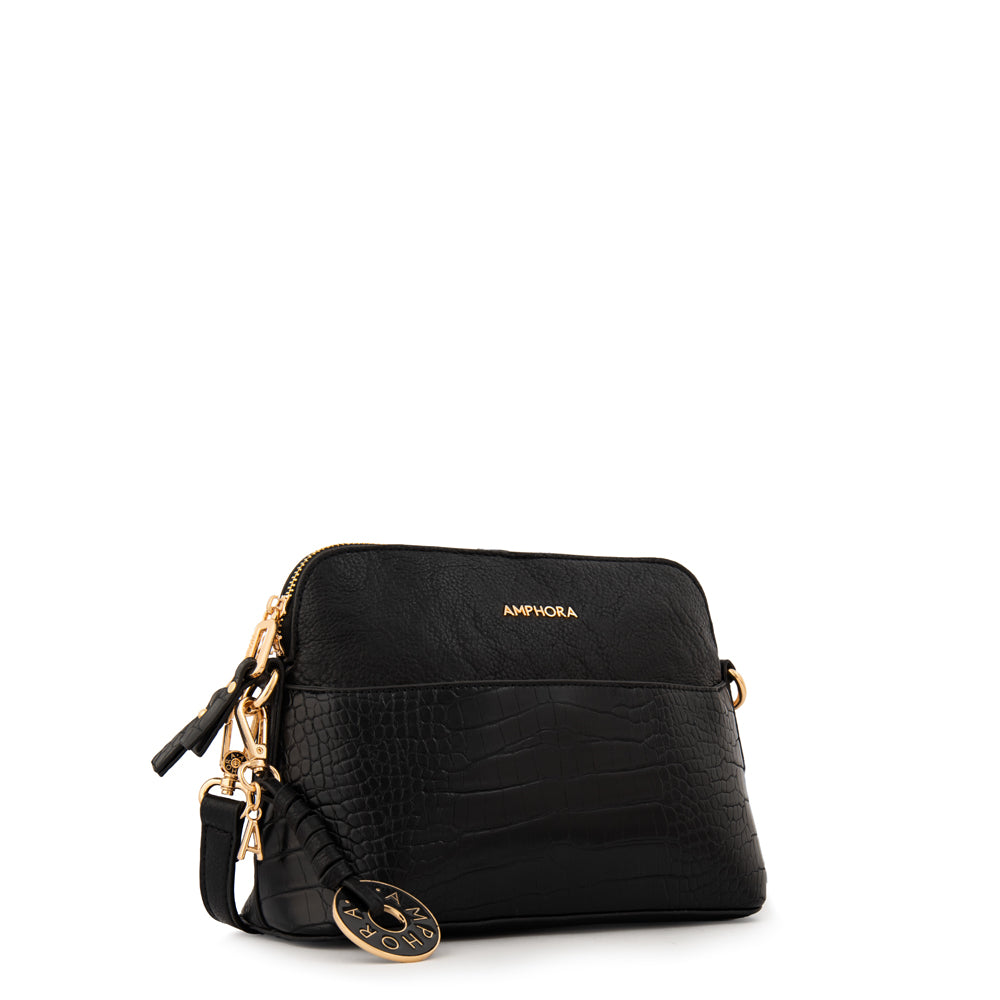 Cartera bandolera genova pequeña negro