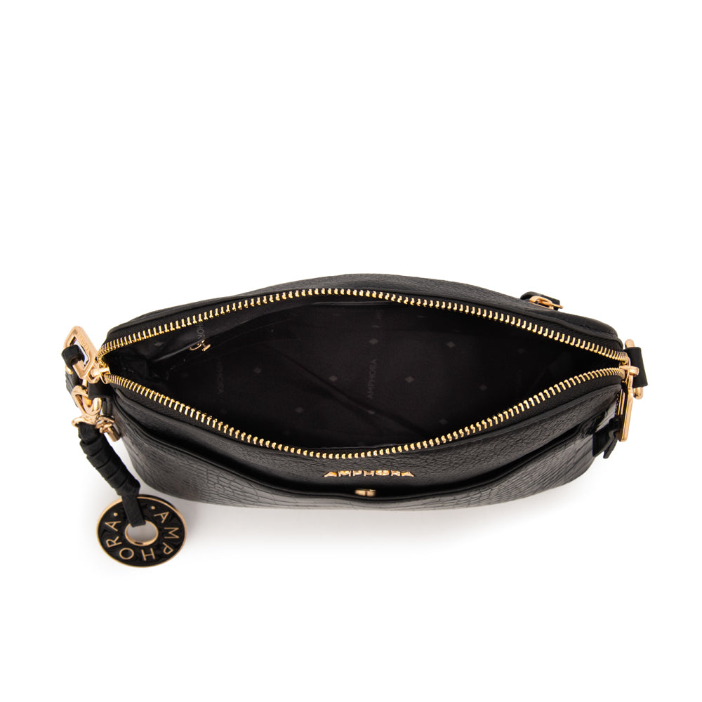 Cartera bandolera genova pequeña negro