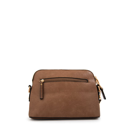 Cartera Bandolera genova pequeña café