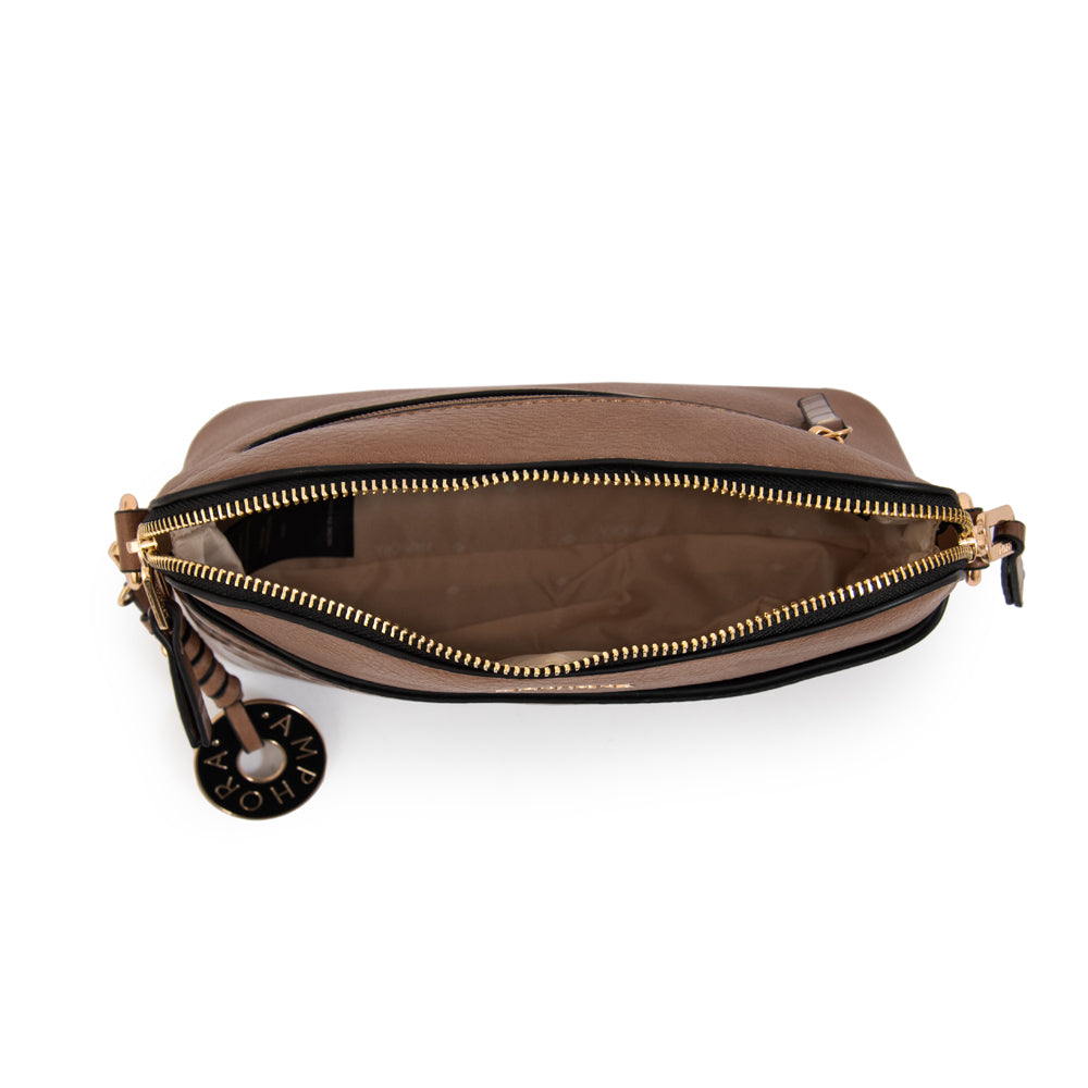 Cartera bandolera genova pequeña café