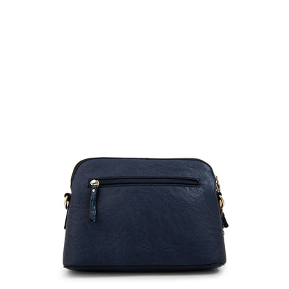 Cartera Bandolera genova pequeña azul oscuro