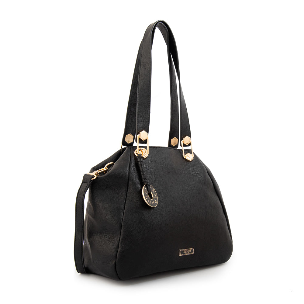 Cartera tote tres divisiones silvana grande negro