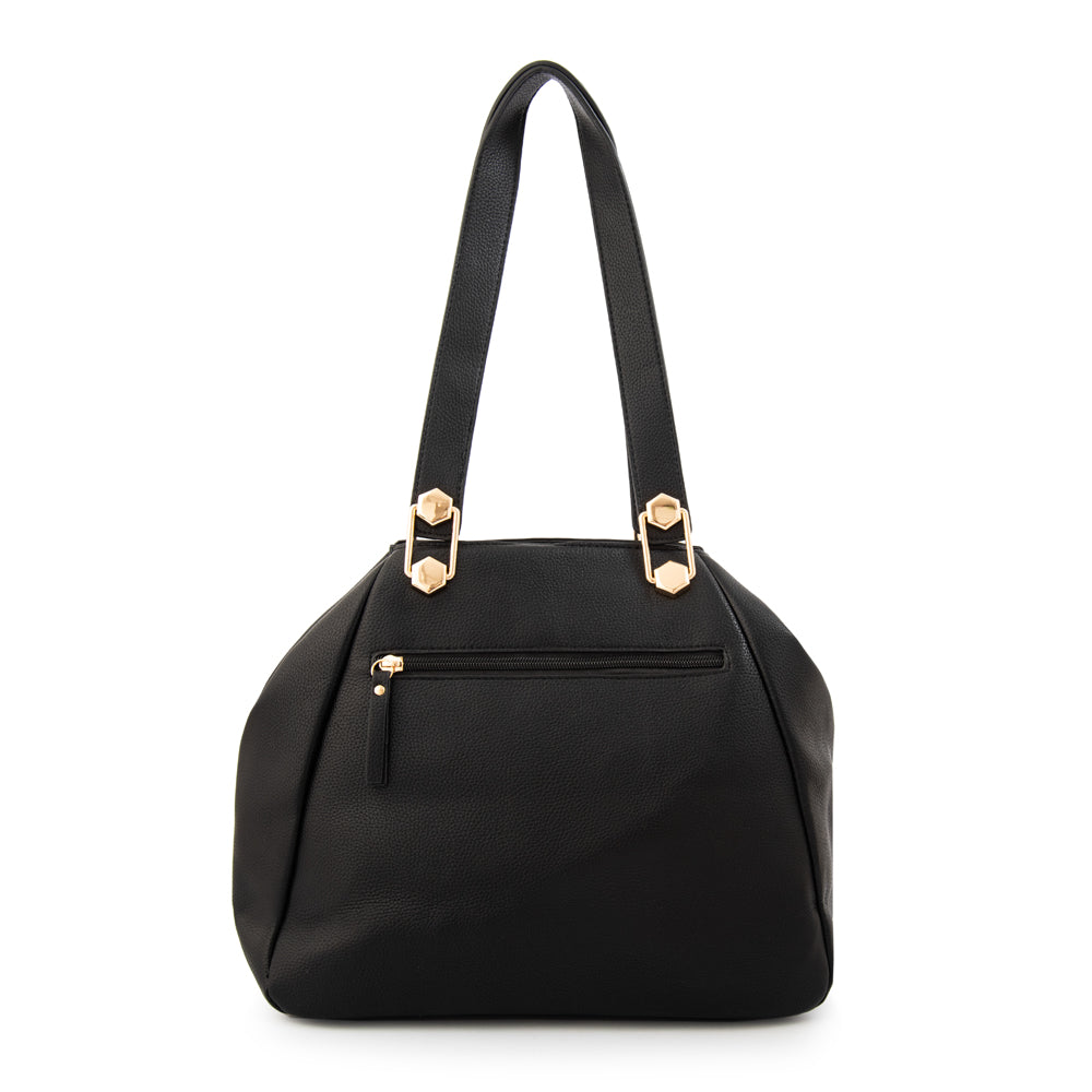 Cartera tote tres divisiones silvana grande negro