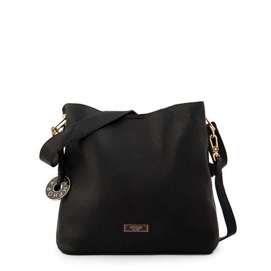 Cartera Bandolera mediana silvana negro