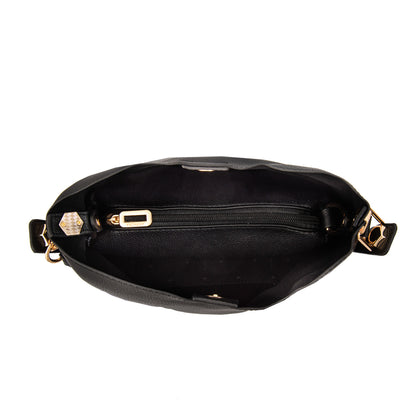 Cartera Bandolera mediana silvana negro