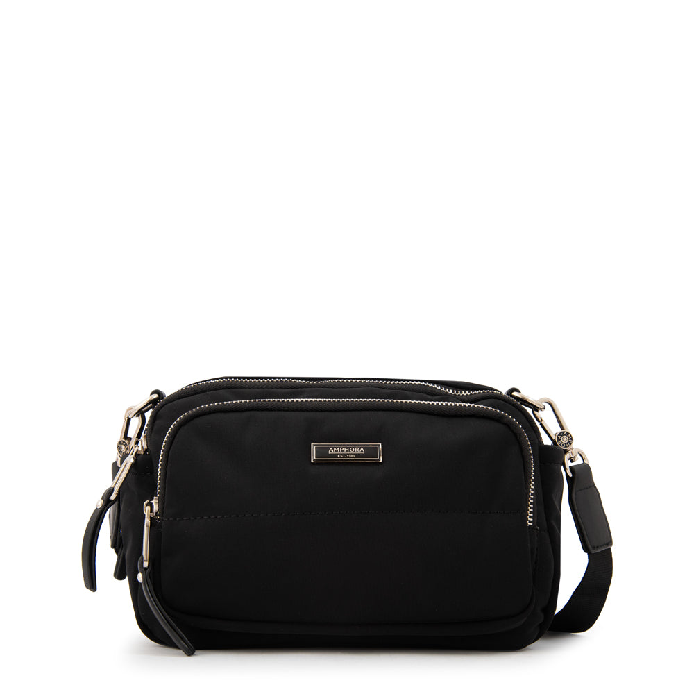 Cartera Bandolera mediana nauru negro