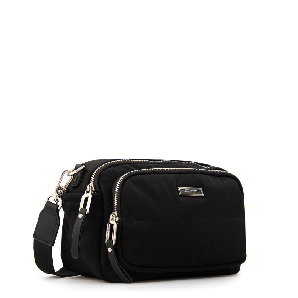 Cartera bandolera nauru mediana negro