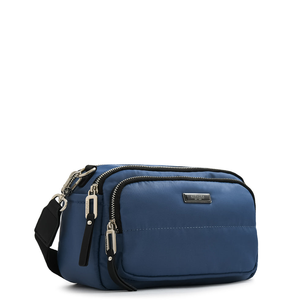 Cartera Bandolera mediana nauru azul oscuro