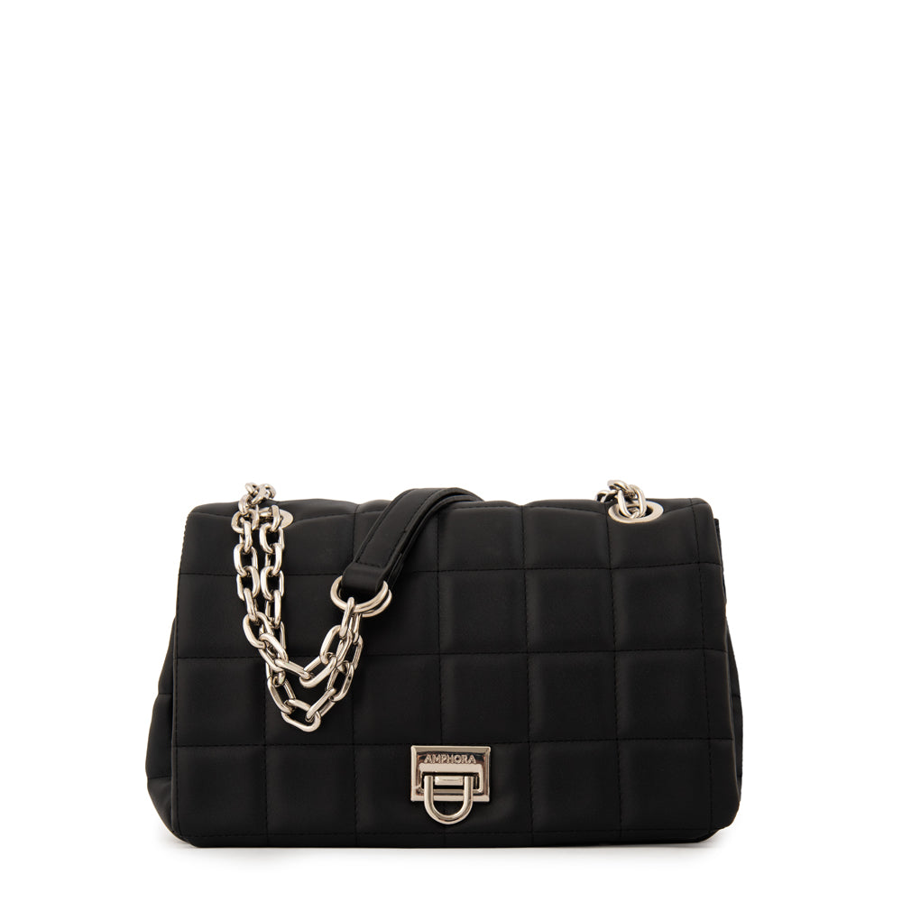 Cartera bandolera con tapa grecia mediana