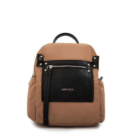 Mochila mediana amparos beige – Amphora Chile - Main Image