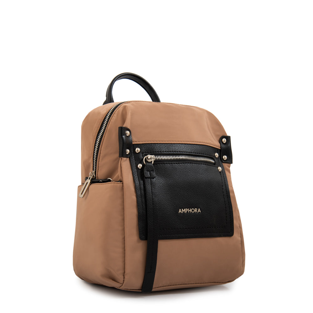 Mochila amparos mediana beige