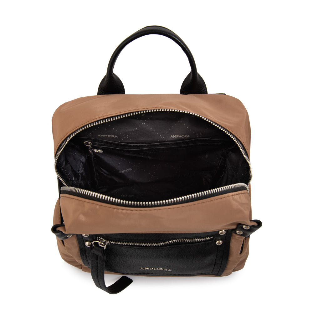 Mochila amparos mediana beige
