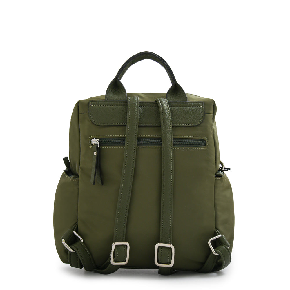 Mochila amparos mediana verde oliva