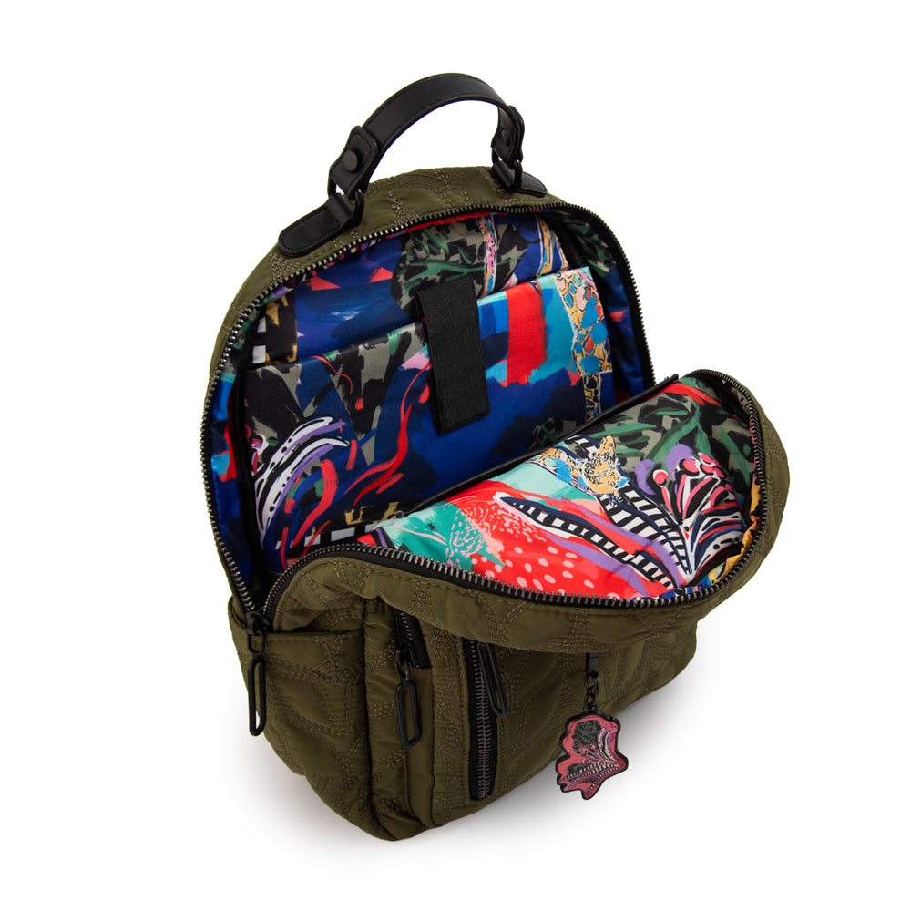 Mochila porta notebook trinidad grande verde oliva