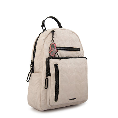 Mochila porta notebook trinidad grande blanco crudo