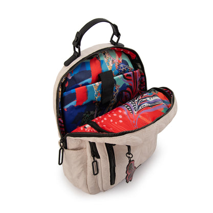 Mochila porta notebook trinidad grande blanco crudo