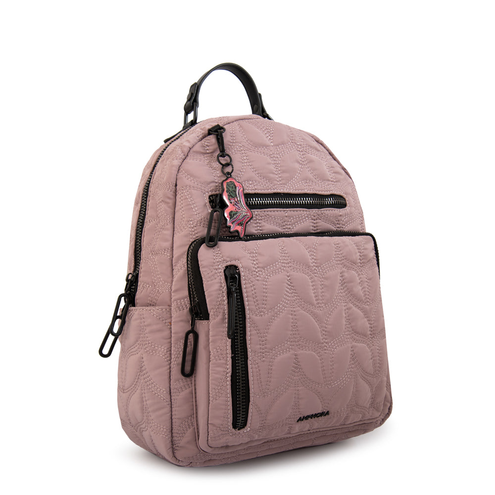 Mochila porta notebook trinidad grande rosa viejo