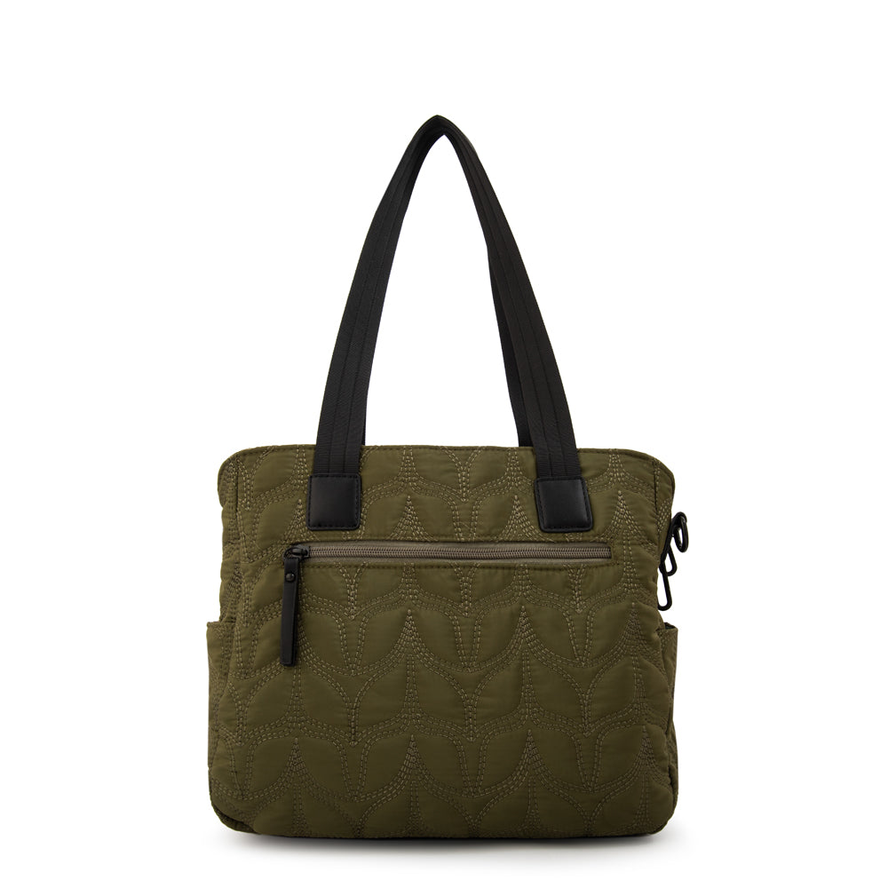 Cartera tote trinidad grande verde oliva