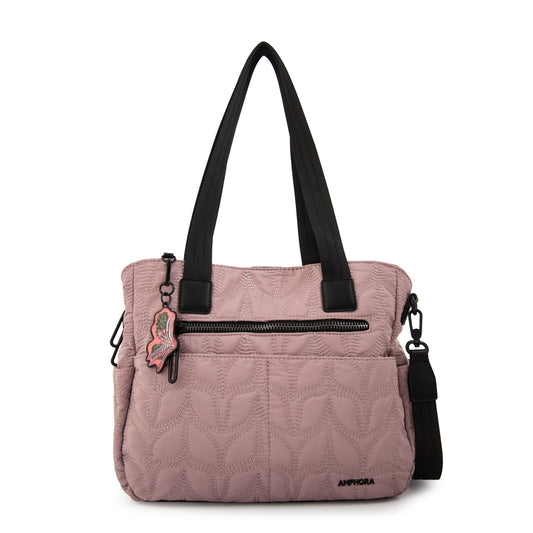 Cartera tote trinidad grande rosa viejo