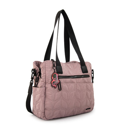 Cartera tote trinidad grande rosa viejo