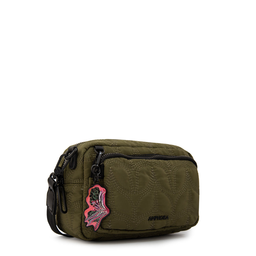Cartera bandolera trinidad mediana verde oliva
