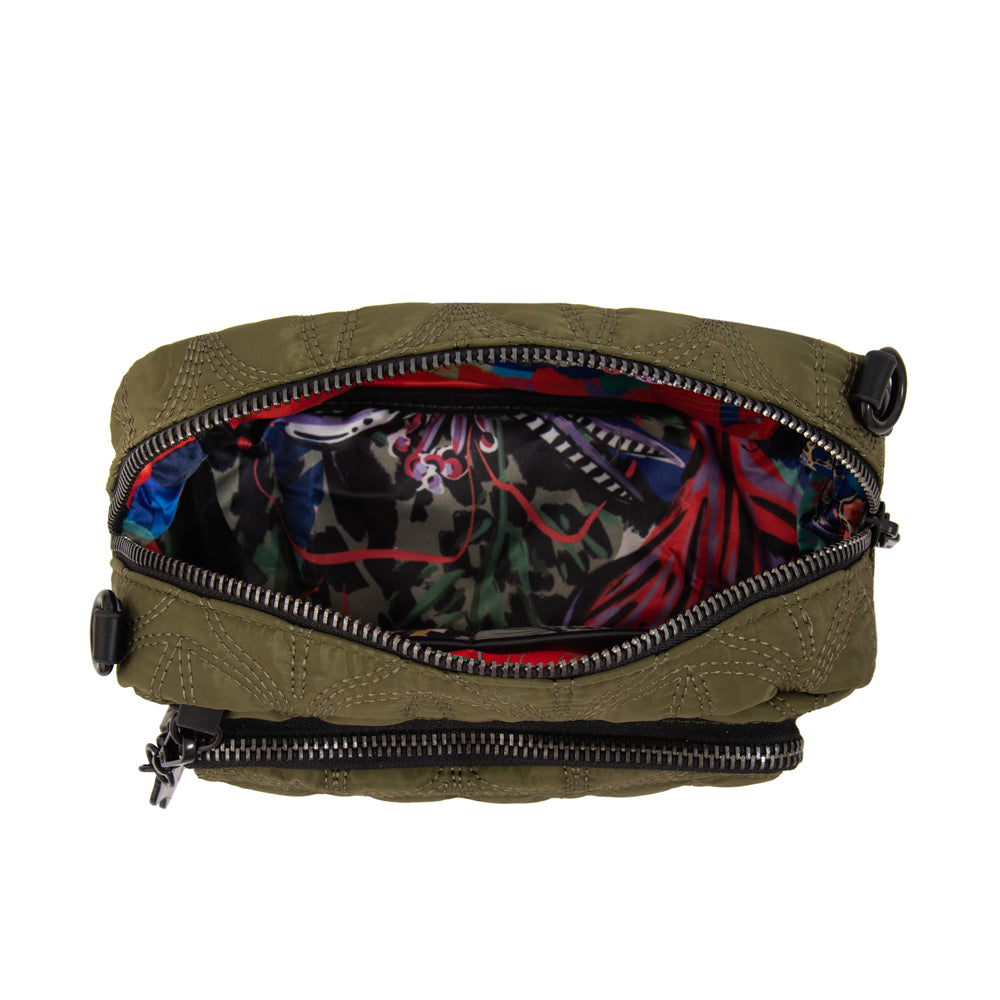 Cartera bandolera trinidad mediana verde oliva