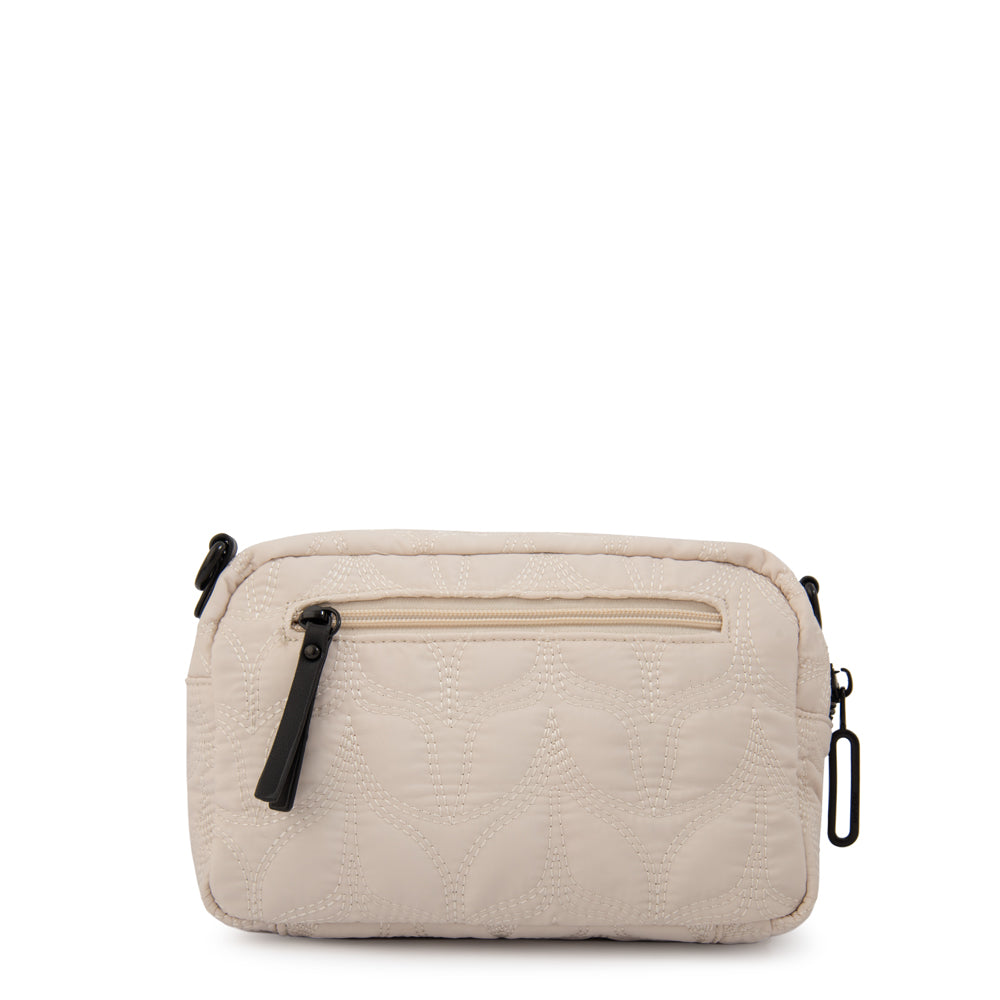 Cartera bandolera trinidad mediana blanco crudo