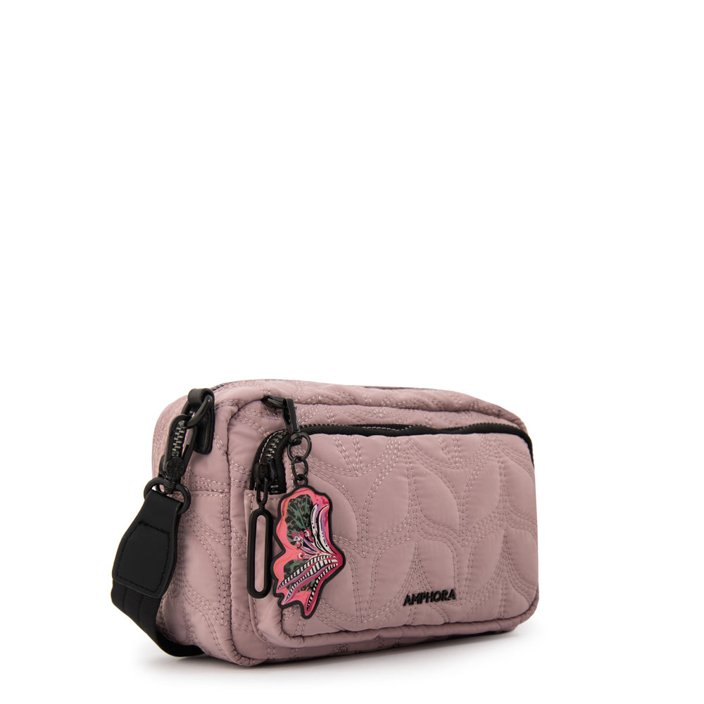 Cartera bandolera trinidad mediana rosa viejo