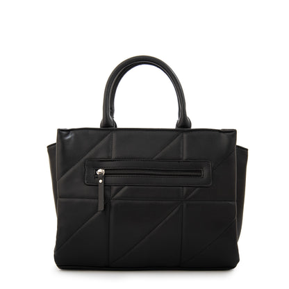 Cartera Dos Asas tres divisiones mediana meryl negro