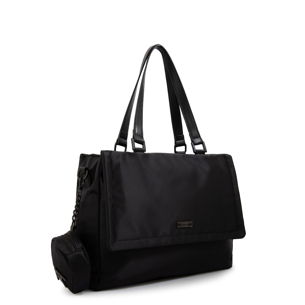 Cartera tote porta notebook bogart negro