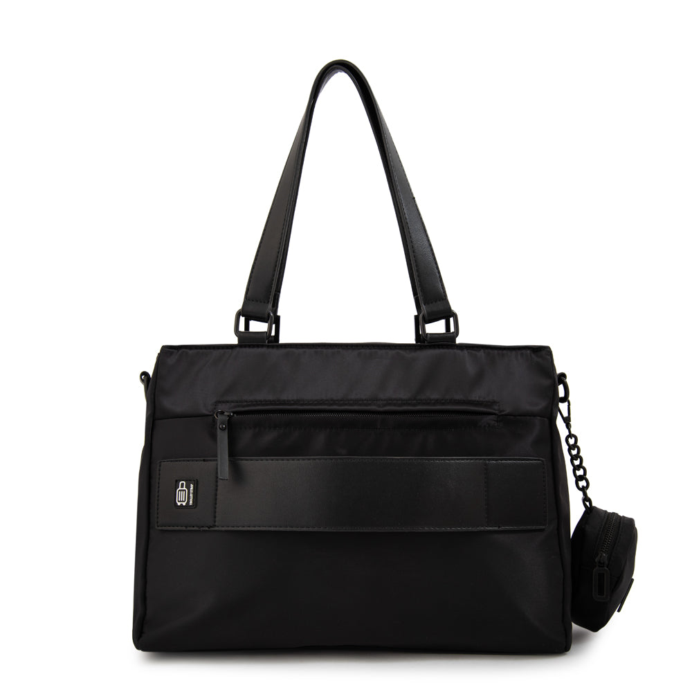 Cartera tote porta notebook bogart negro