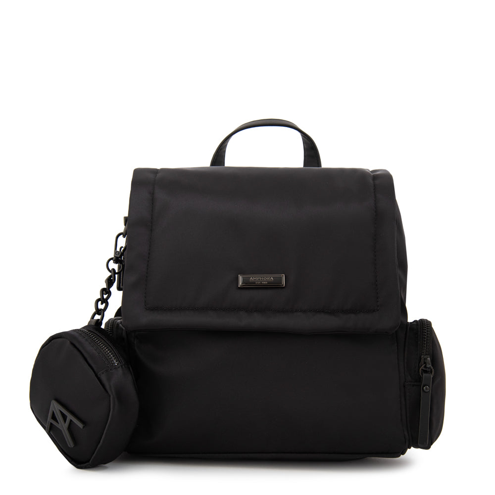 Mochila mochila pequeña clara negro