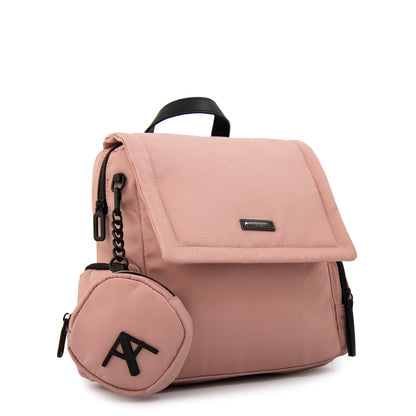 Mochila mochila pequeña clara rosa viejo