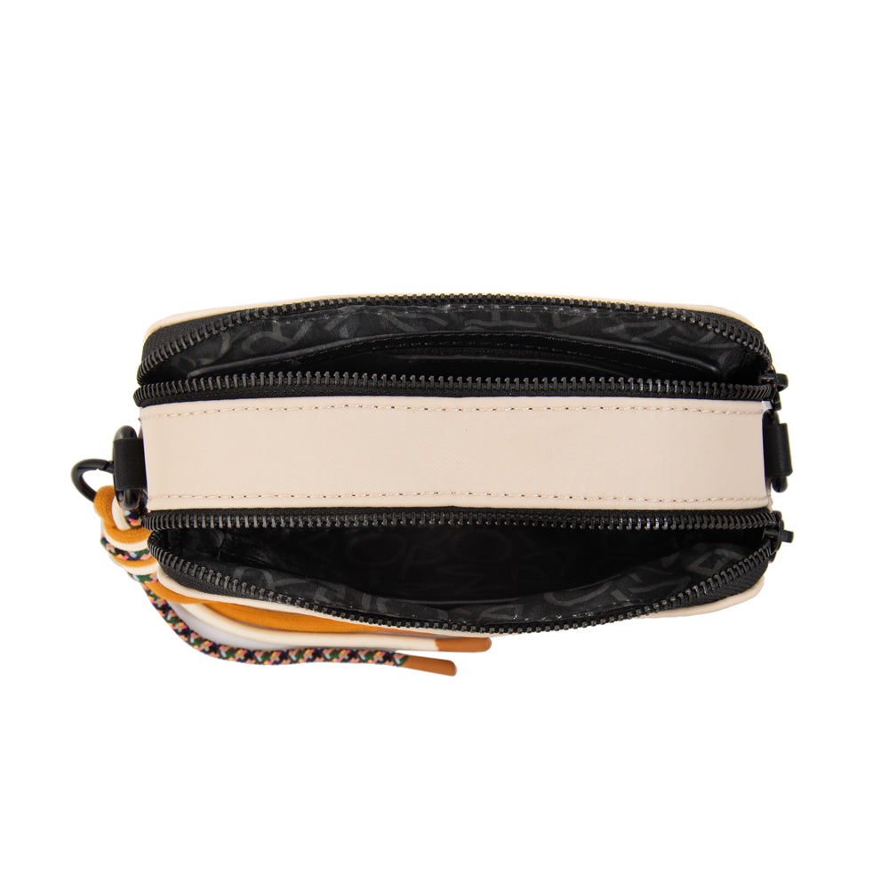 Cartera bandolera tina pequeña beige
