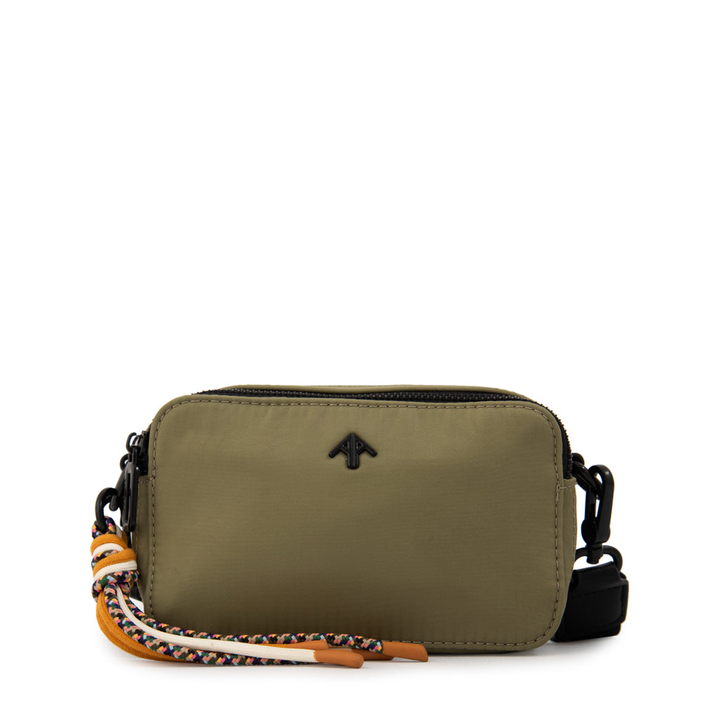 Cartera bandolera tina pequeña verde oliva